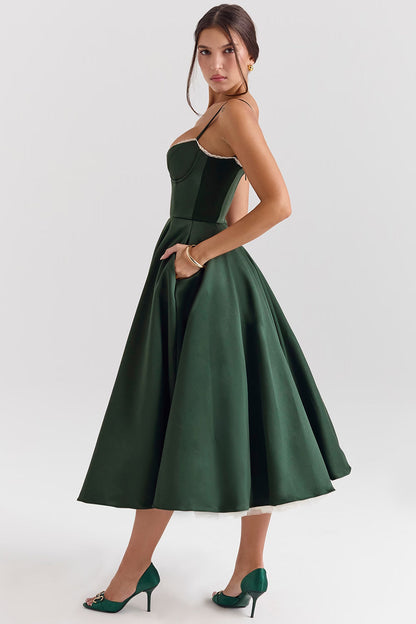 Robe de soirée femme à décolleté cœur | Midi
