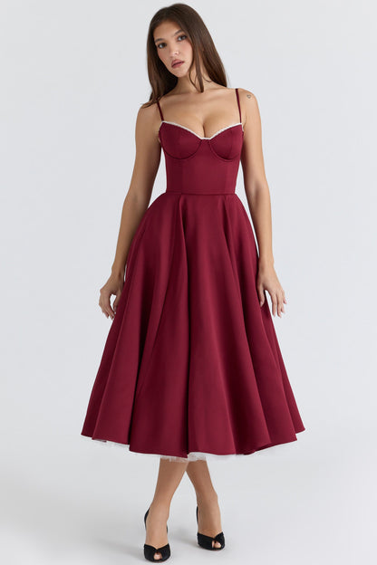 Robe de soirée femme à décolleté cœur | Midi