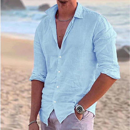 Herren Lässiger Sommer Hemd | Langarm