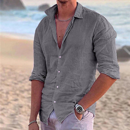 Herren Lässiger Sommer Hemd | Langarm