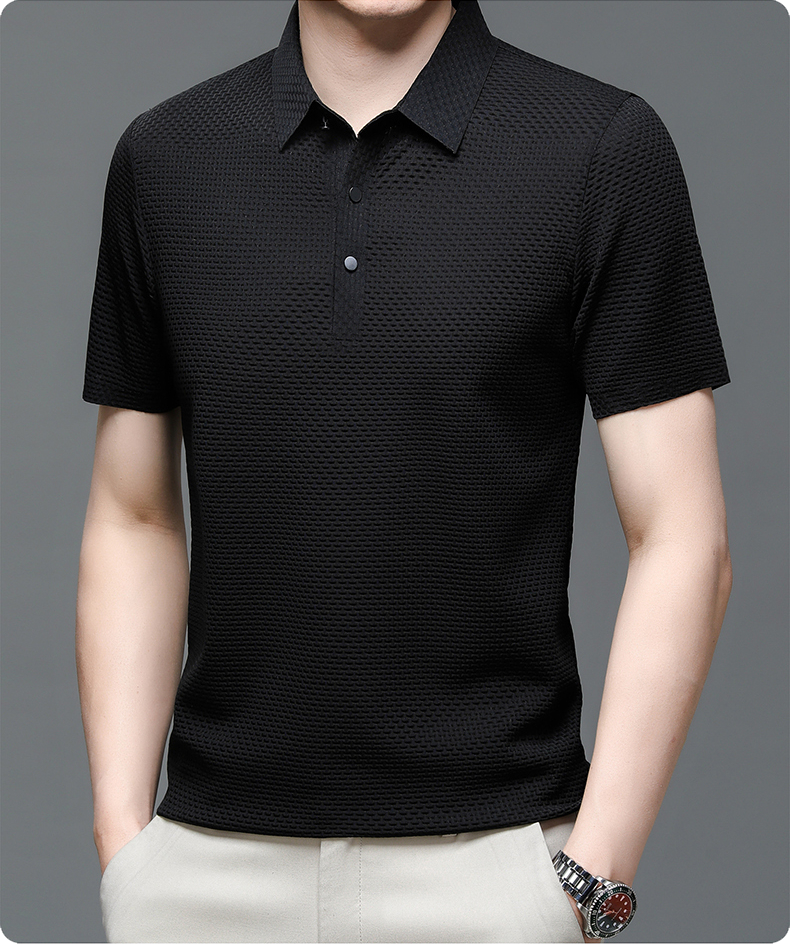 Polo structuré manches courtes homme | Business décontracté