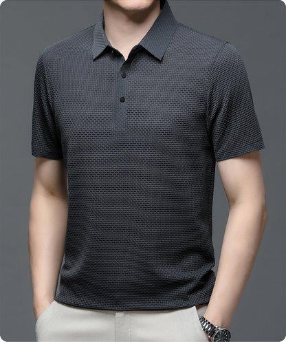 Polo structuré manches courtes homme | Business décontracté
