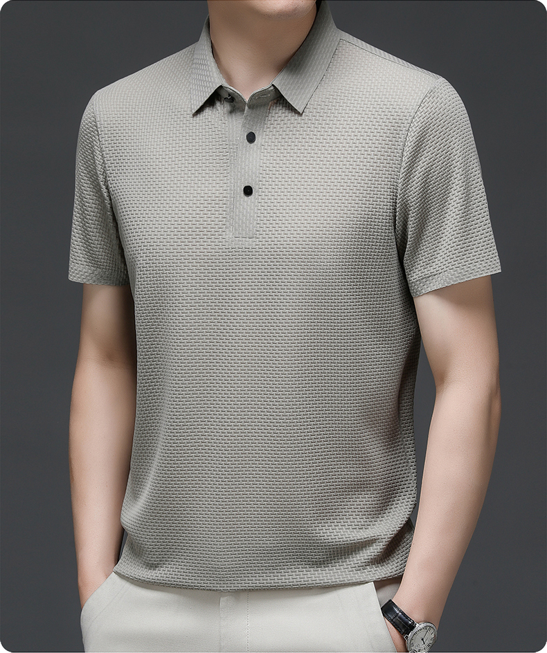 Polo structuré manches courtes homme | Business décontracté