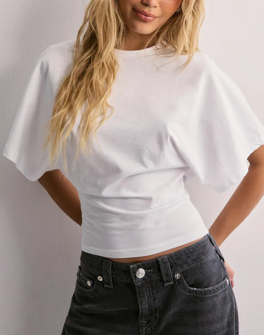 T-shirt court décontracté femme | Col rond