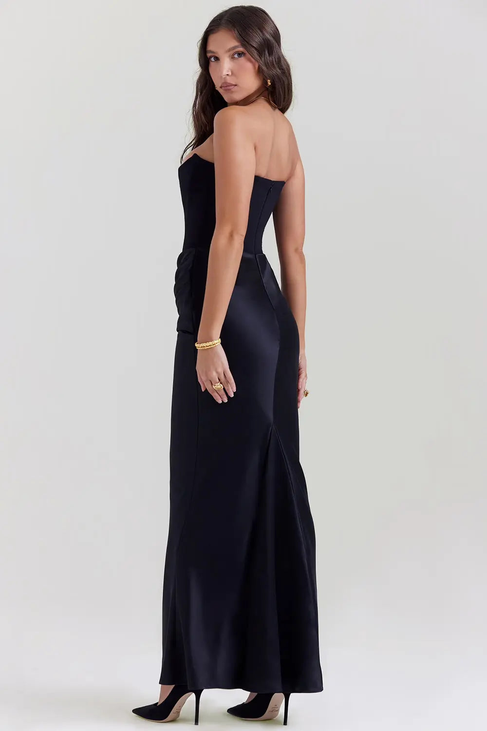 Women's Strapless Corset Evening Dress | Maxi