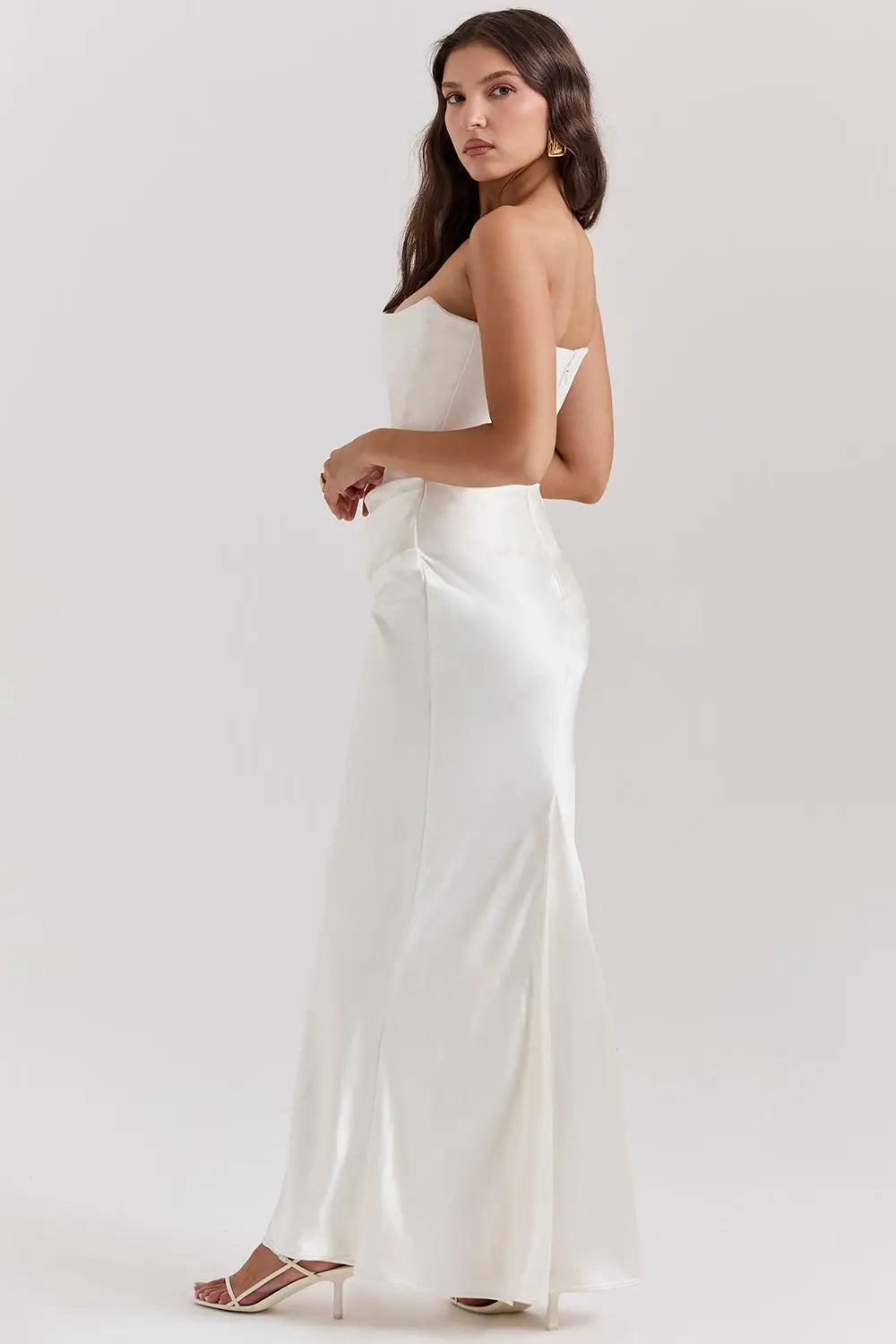 Women's Strapless Corset Evening Dress | Maxi