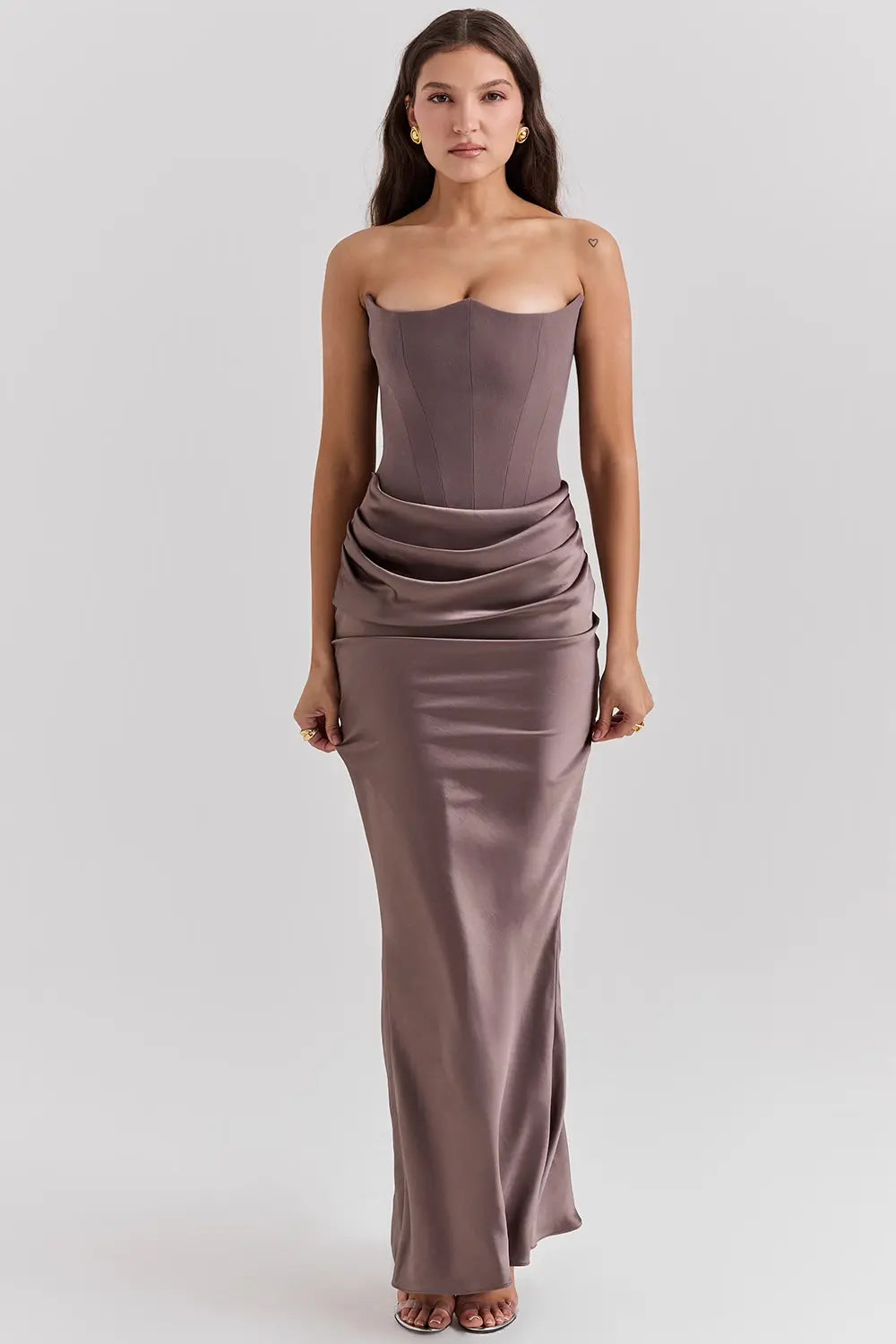 Women's Strapless Corset Evening Dress | Maxi