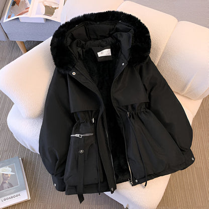 Veste d'hiver longue à capuche femme | Chaude