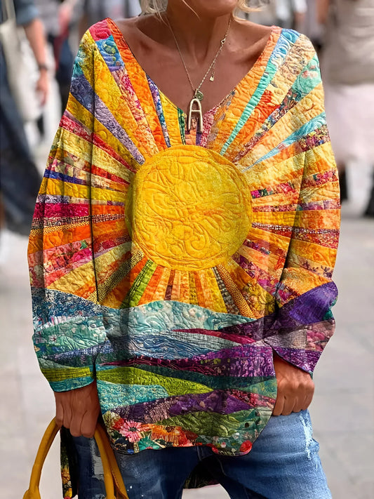 Pull oversize femme | Imprimé