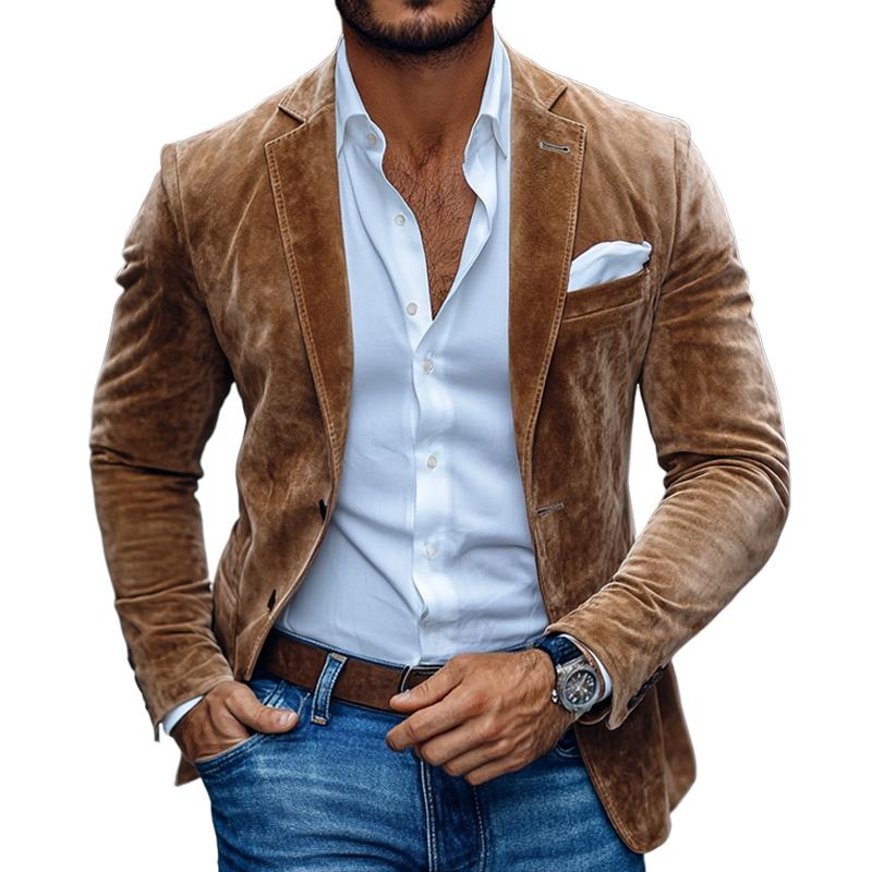 Blazer classique col revers homme | Manches longues