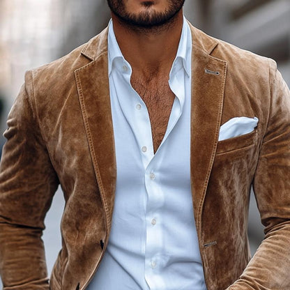 Blazer classique col revers homme | Manches longues