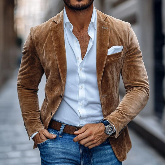 Blazer classique col revers homme | Manches longues
