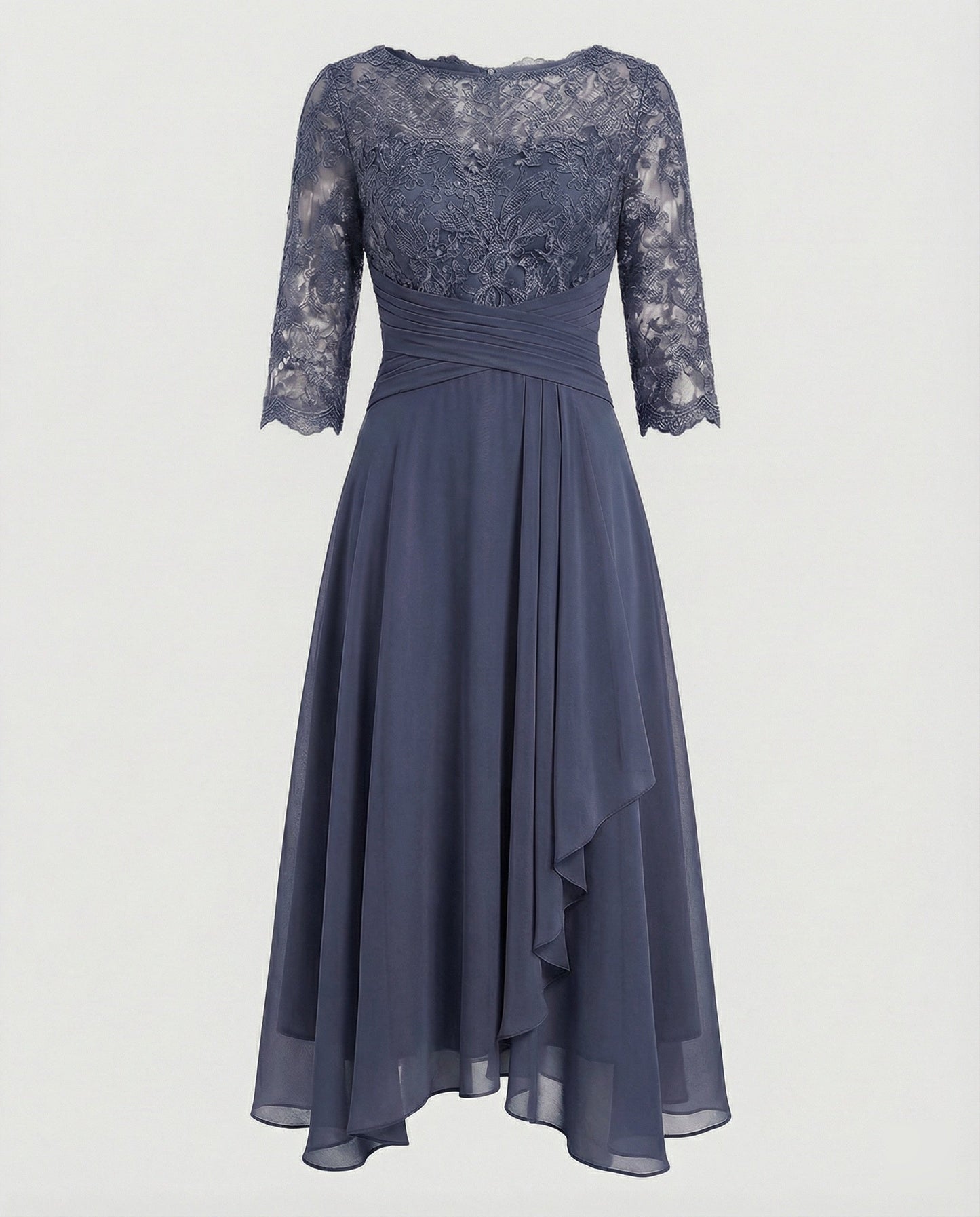 Robe de soirée midi pour femmes | Manches 3/4