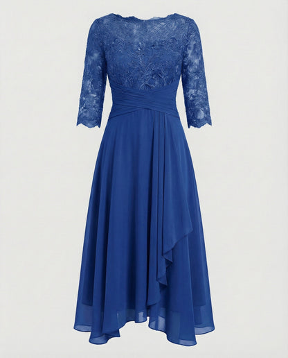Robe de soirée midi pour femmes | Manches 3/4