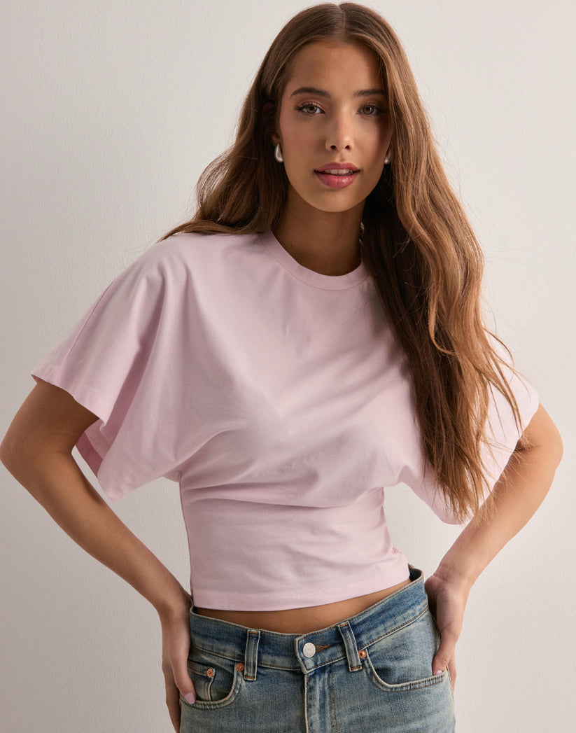 T-shirt court décontracté femme | Col rond