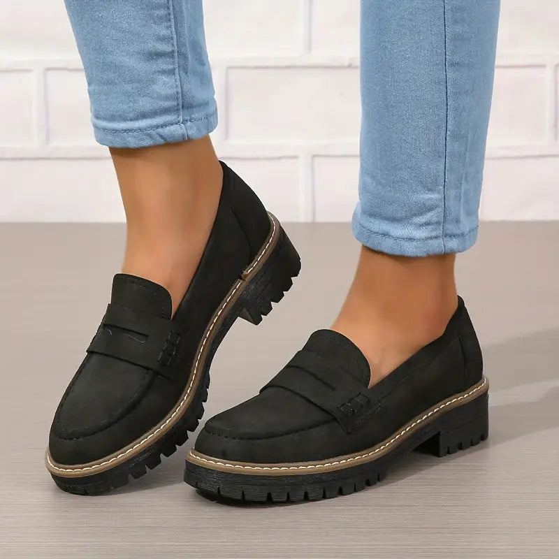 Mocassins plateforme femme | Enfilage facile