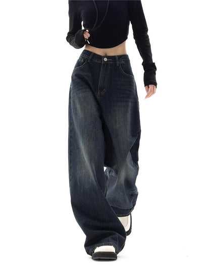 Jean baggy boyfriend vintage années 90 pour femme