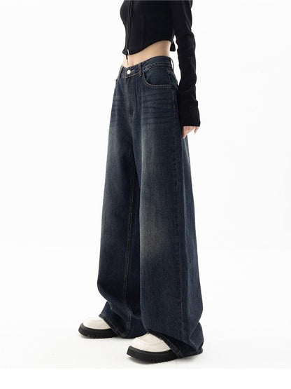 Jean baggy boyfriend vintage années 90 pour femme
