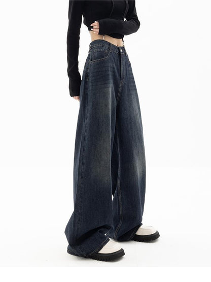 Jean baggy boyfriend vintage années 90 pour femme