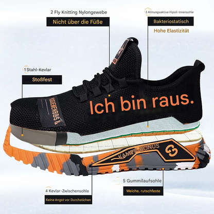 Zapatillas de seguridad cómodas para hombre | Ligeras