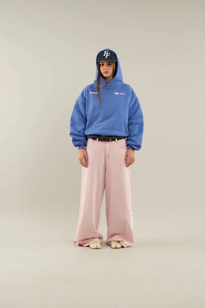 Sweat à capuche imprimé oversize femme