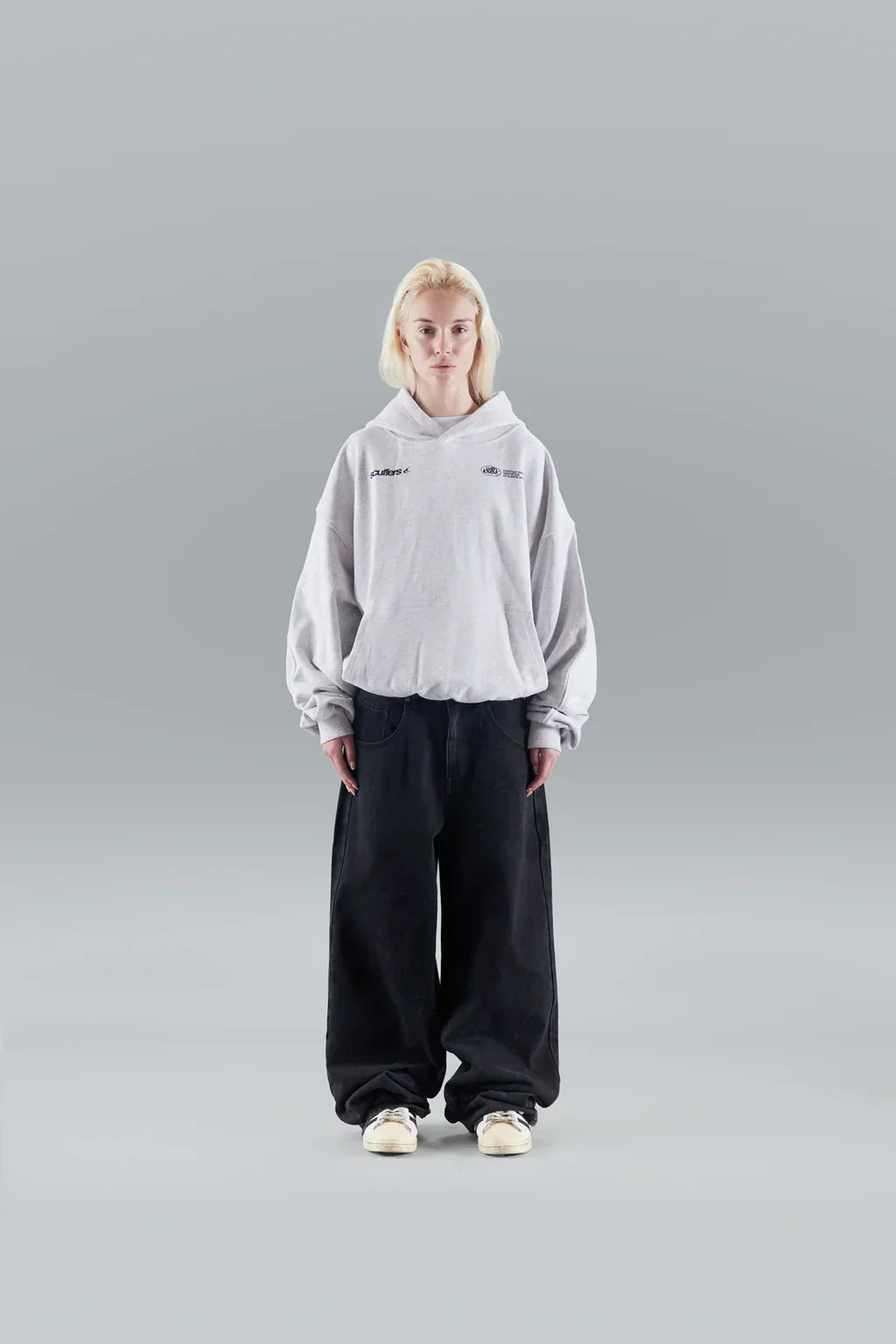 Sweat à capuche imprimé oversize femme